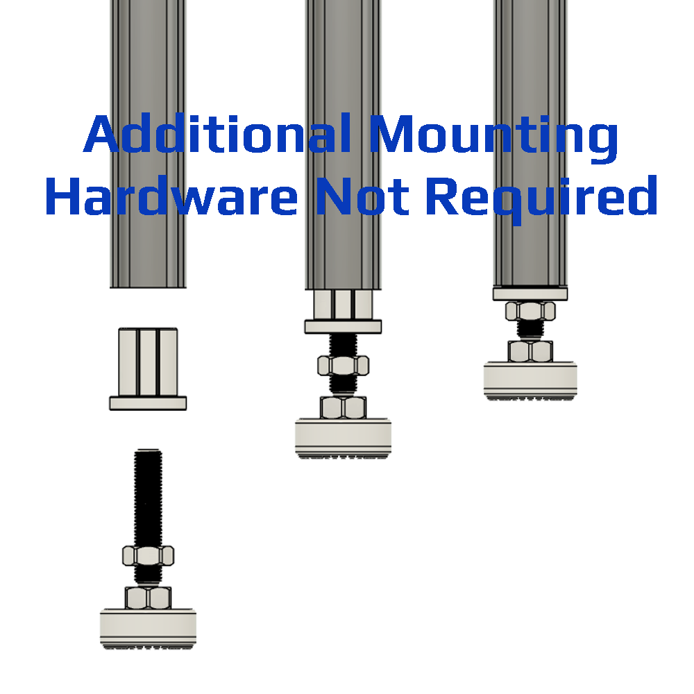 32D-28F-0 MODULAR SOLUTION D28 FOOT FOOT CONNECTION FOR M10 STUD