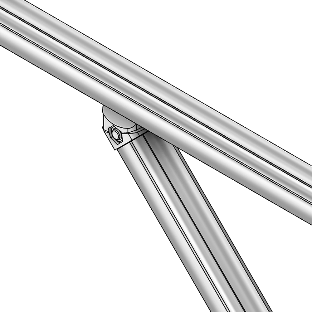 41D-145-0 MODULAR SOLUTION D28 CONNECTOR CONNECTOR INTERNAL END TO RIDGE MOUNT 45 DEGREE