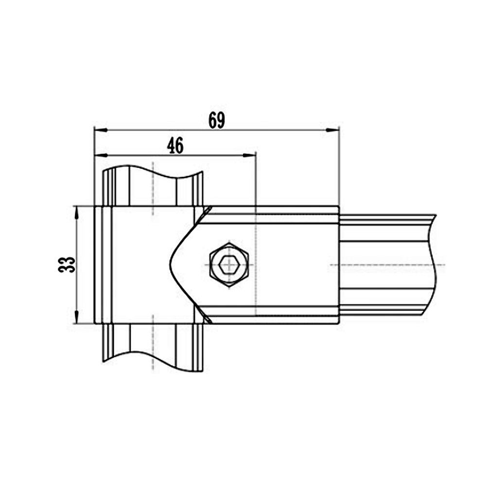 41D-148-0 MODULAR SOLUTION D28 CONNECTOR CONNECTOR SHAFT TO END STRAIGHT