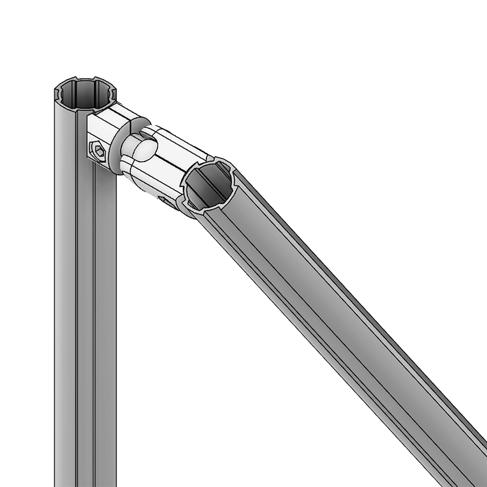 42D-283-0 MODULAR SOLUTION D28 CONNECTOR FREE ANGLE CONNECTOR RIDGE TO RIDGE