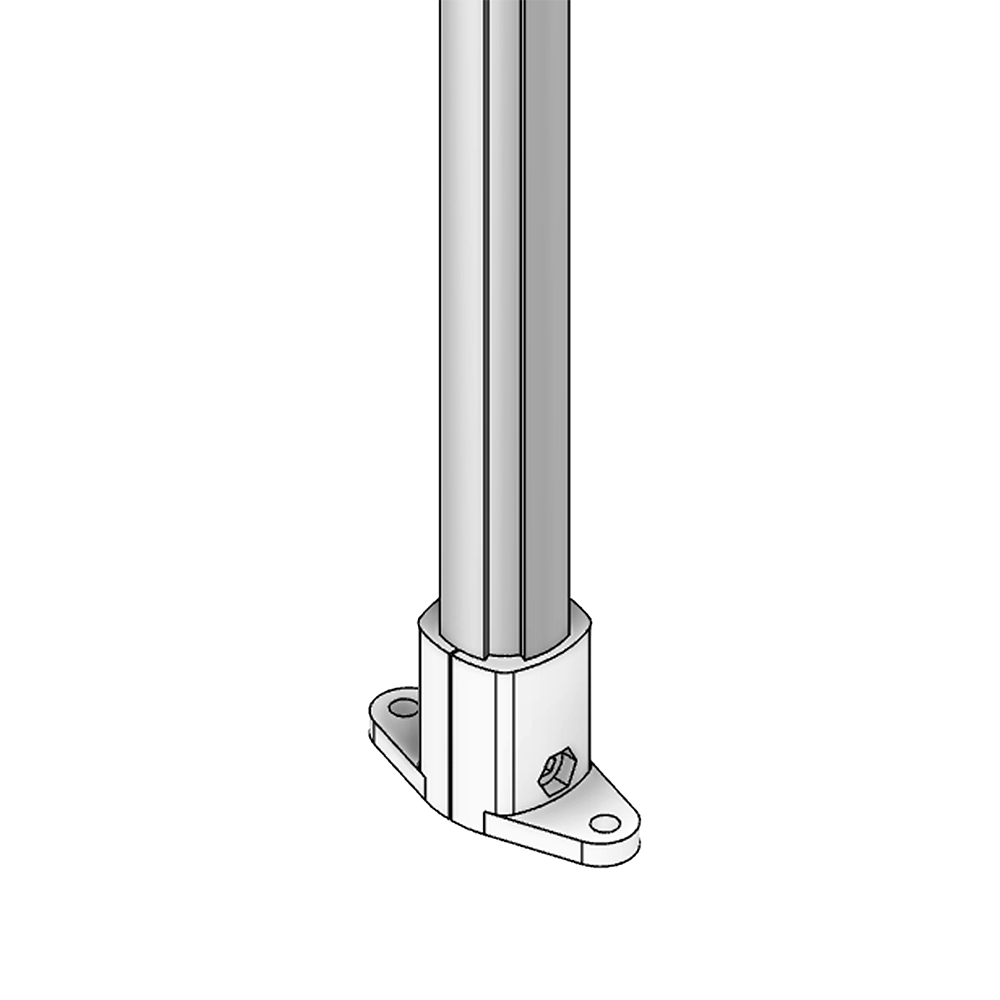 44D-280-0 MODULAR SOLUTION D28 CONNECTOR TEE CONNECTOR BASED, END CONNECTION