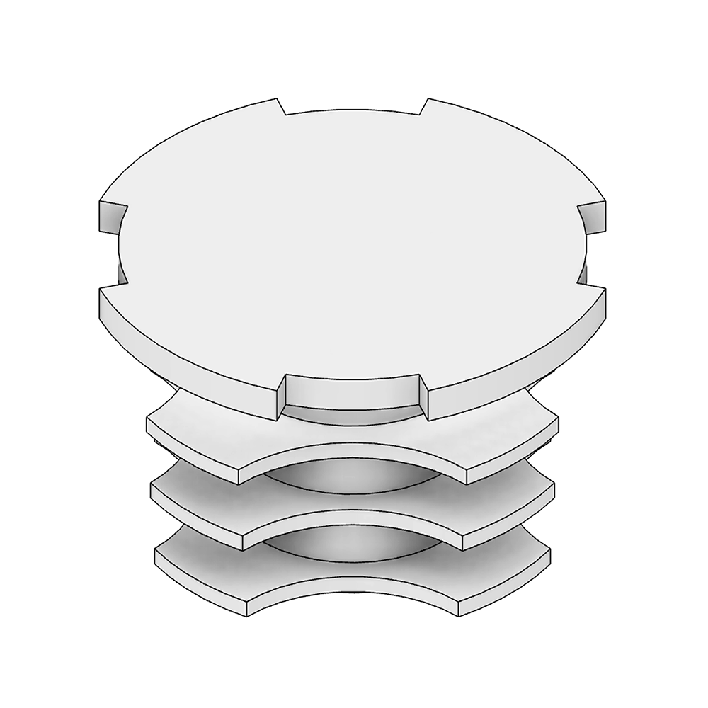 60D-280-0 MODULAR SOLUTION D28 END CAP END CAP FOR D28 SHAFT