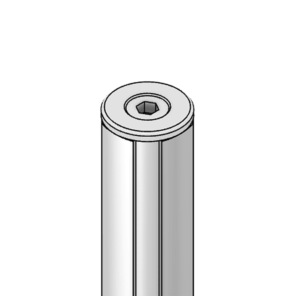 60D-289-0 MODULAR SOLUTION D28 END CAP METAL INSERT END CAP FOR D28 SHAFT