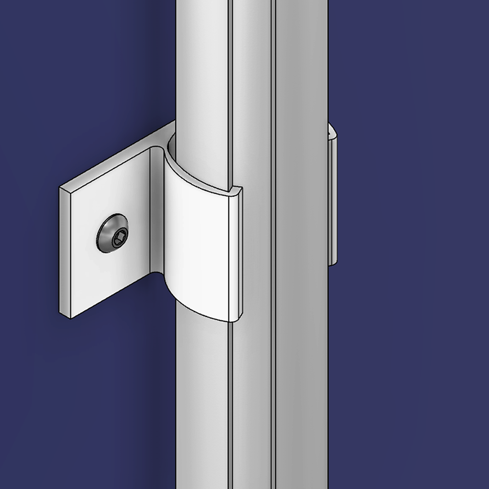 64D-280-0 MODULAR SOLUTION D28 CLIP ON PART PLATE AND  PANEL HOLDER