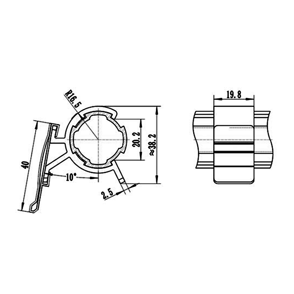 79D-101-0 MODULAR SOLUTION D28 CLIP ON PART PLASTIC SIGN BOARD WORK WITH (2) #79D-102-0