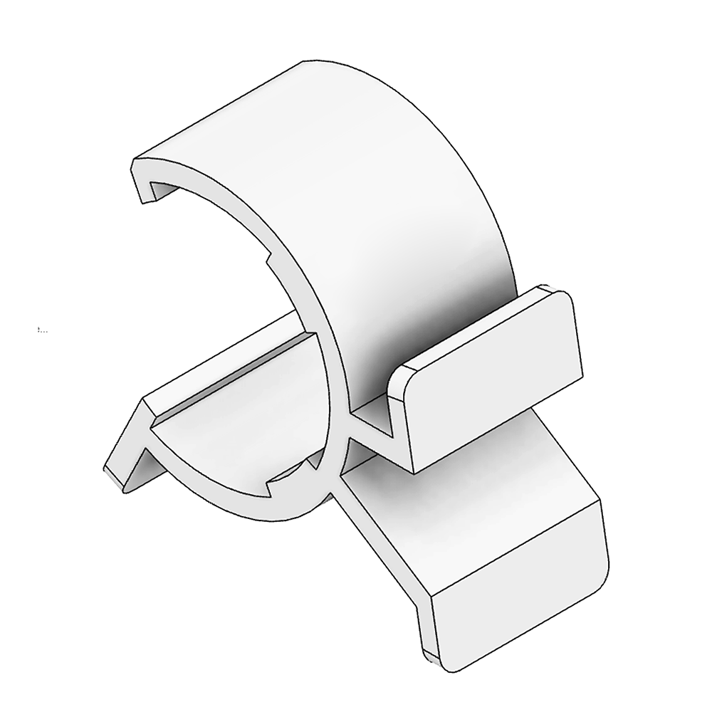 79D-102-0 MODULAR SOLUTION D28 CLIP ON PART PLASTIC SIGN BOARD CLIP WITH (1) #79D-101-0