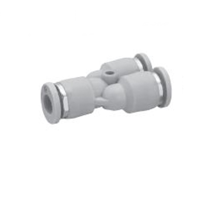 2121808000 NUMATICS/AVENTICS PLASTIC PUSH-IN FITTING 8MM TUBE UNION "Y" (OVAL)