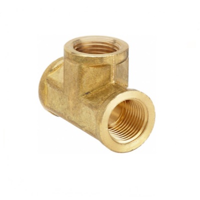 3700F-4 PATRIOT BRASS FITTING 1/4" NPT FEMALE TEE