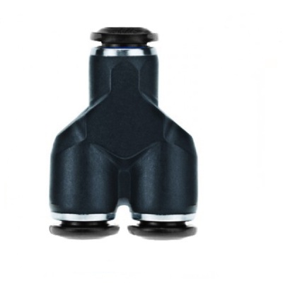 55310-6 AIGNEP PLASTIC PUSH-IN FITTING 6MM TUBE UNION "Y"