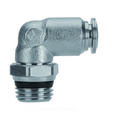 57110-12-1/2 AIGNEP NP BRASS PUSH-IN FITTING 12MM TUBE X 1/2" UNIV MALE SWIVEL ELBOW