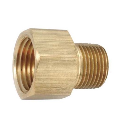 8037T-08-04 ADAPT-ALL BRASS FITTING 1/2" NPT MALE X 1/4" BSP FEMALE ADAPTER