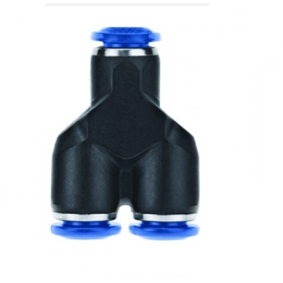 85310-08 AIGNEP PLASTIC PUSH-IN FITTING 1/2" TUBE UNION "Y"