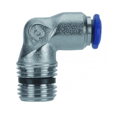 88100-04-04 AIGNEP NP BRASS PUSH-IN FITTING 1/4" TUBE X 1/4" UNIV MALE ELBOW (FIXED)