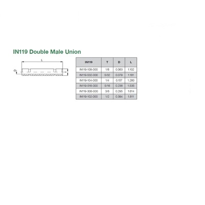 IN119-102-000 NUMATICS/AVENTICS NP BRASS PUSH-IN FITTING 1/2" PLUG-IN NIPPLE