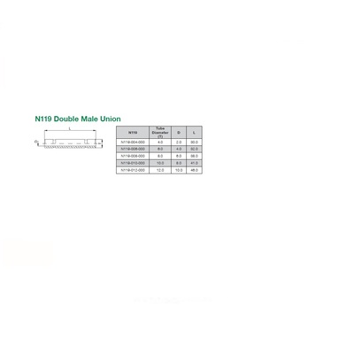 N119-006-000 NUMATICS/AVENTICS NP BRASS PUSH-IN FITTING 6MM PLUG-IN NIPPLE
