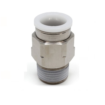 PC1/4-01 PISCO PLASTIC PUSH-IN FITTING 1/4" TUBE X 1/8" BSPT MALE