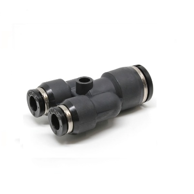 PW4-1/8M PISCO MINI PLASTIC PUSH-IN FITTING 4MM TUBE X 1/8" TUBE(2) UNION "Y"