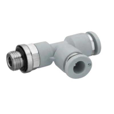 R432000097 NUMATICS/AVENTICS PLASTIC PUSH-IN FITTING 1/4" TUBE X 1/4" NPT MALE RUN TEE (OVAL)