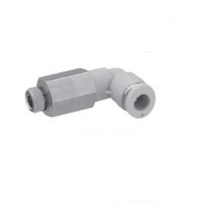 R432000217 NUMATICS/AVENTICS PLASTIC PUSH-IN FITTING 1/4" TUBE X 1/8" NPT MALE EXT ELBOW (OVAL)