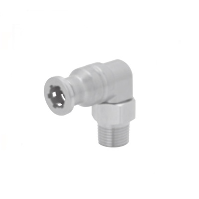 SSL6-M5 PISCO STAINLESS STEEL PUSH-IN FITTING 6MM TUBE X M5 MALE ELBOW