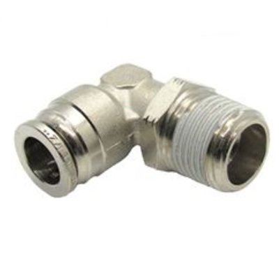 INB109-108-021 NUMATICS/AVENTICS NP BRASS PUSH-IN FITTING 1/8" TUBE X 1/4" NPT MALE SWIVEL ELBOW