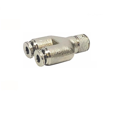 INB132-108-020 NUMATICS/AVENTICS NP BRASS PUSH-IN FITTING 1/8" TUBE X 1/8" NPT MALE BRANCH "Y"