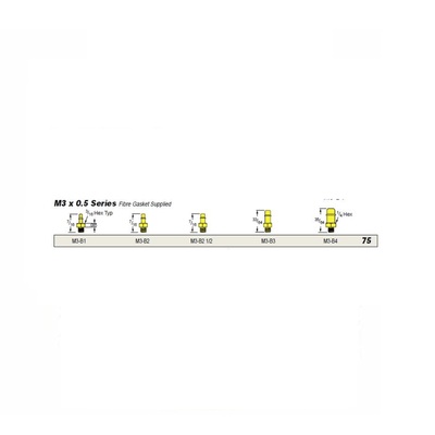 M3-B2 1/2 MEM-CO BRASS FITTING M3 MALE X 3/32" BARB