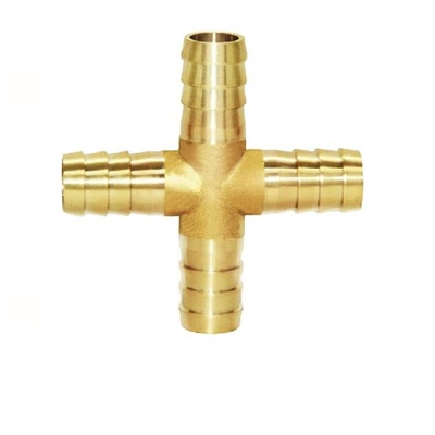 X3 MEM-CO BRASS FITTING 1/8" BARB UNION CROSS