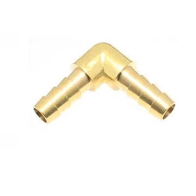 L3 1/2 MEM-CO BRASS FITTING 5/32" BARB UNION ELBOW