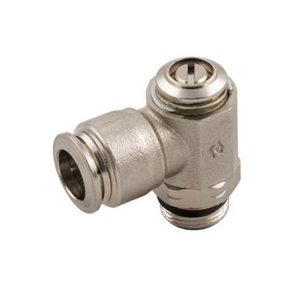 57901-4-M5 AIGNEP NP BRASS FLOW CONTROL 4MM TUBE X M5 THR MALE METER OUT, SCREW ADJ