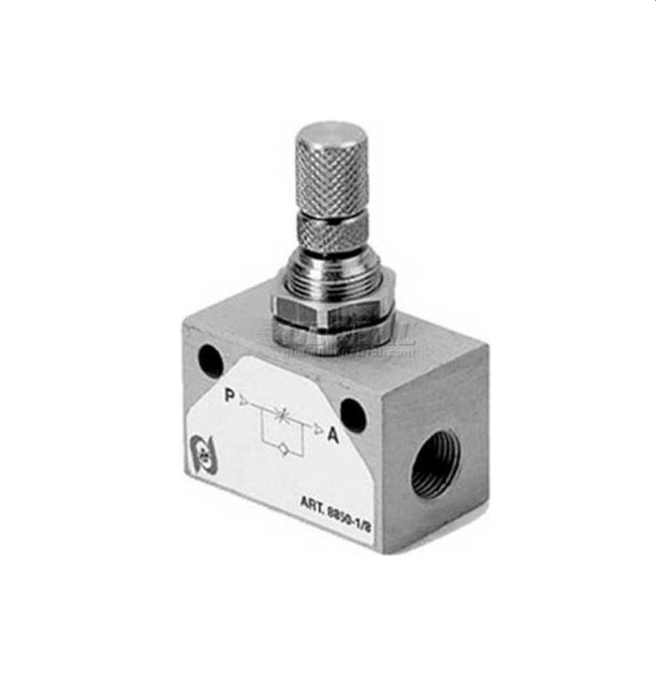 82860-06 AIGNEP FLOW CONTROL 3/8" NPT INLINE W/KNOB ADJ - DISCONTINUED
