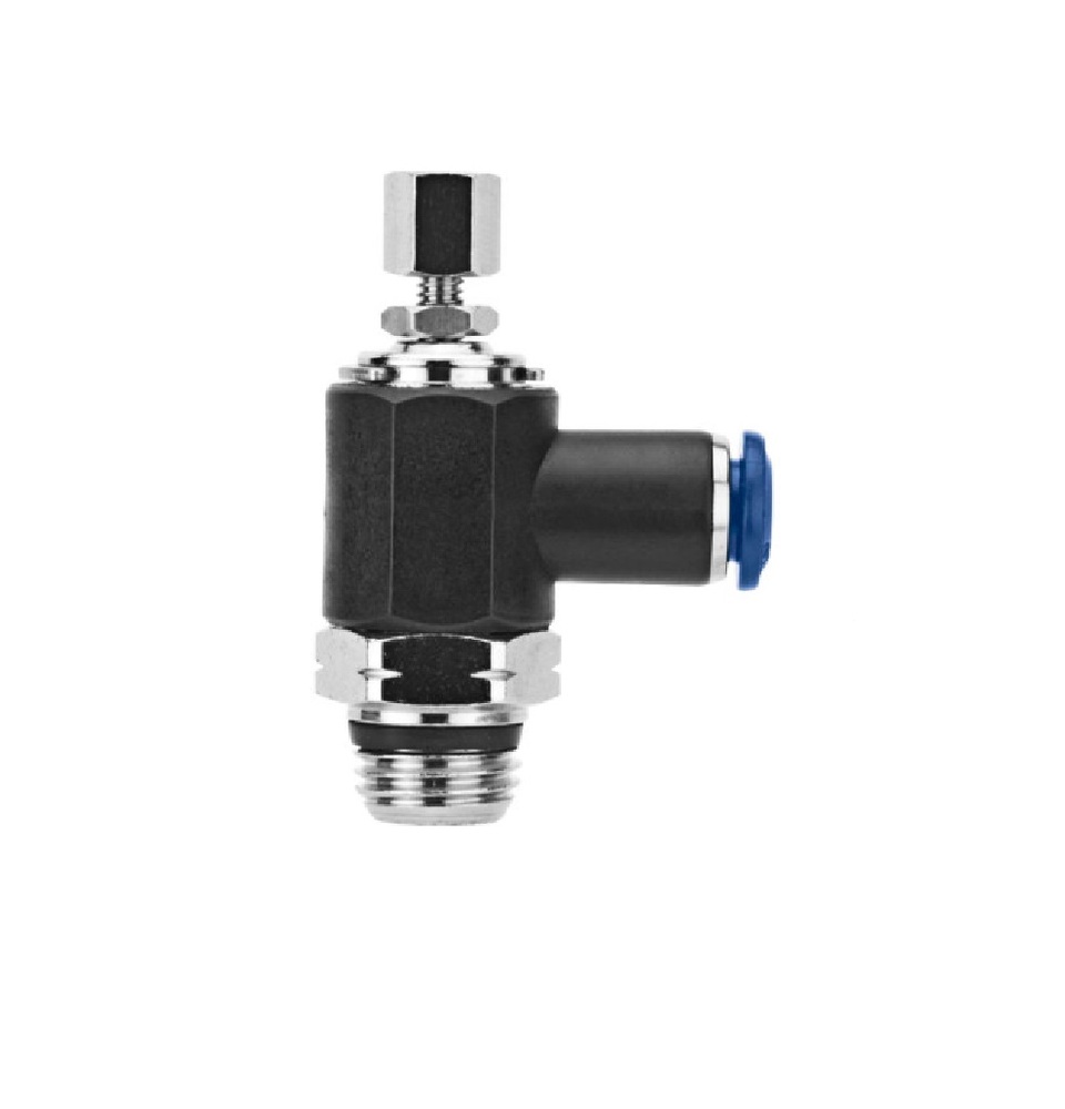 85958-53-32 AIGNEP FLOW CONTROL 5/32" TUBE X 10/32" UNF MALE METER OUT W/KNOB - DISCONTINUED