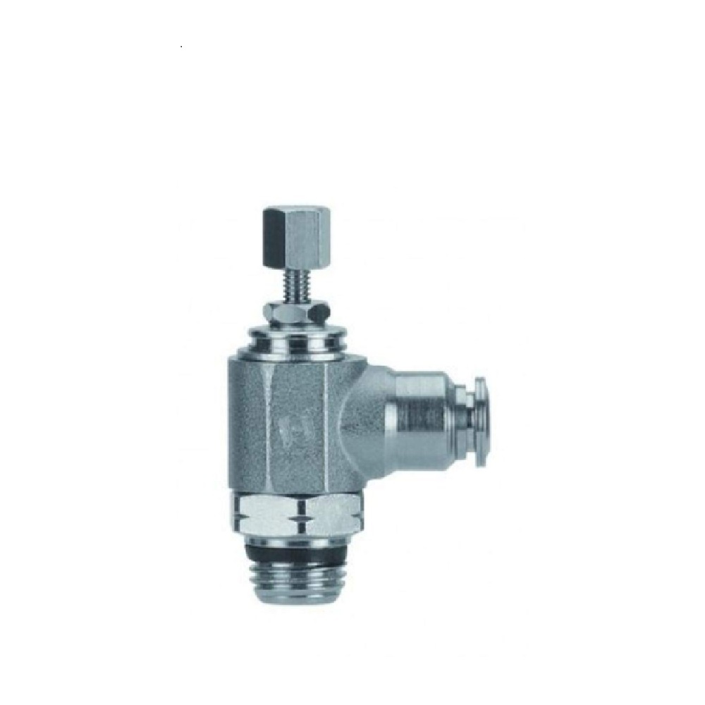 89968-53-02 AIGNEP NP BRASS FLOW CONTROL 5/32" TUBE X 1/8" UNIV MALE METER IN, KNOB ADJ