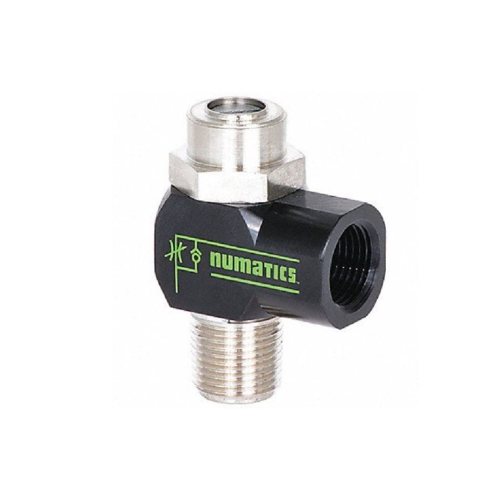 0FCRG NUMATICS/AVENTICS FLOW CONTROL M5 MALE/FEMALE METER OUT, SCREW ADJ