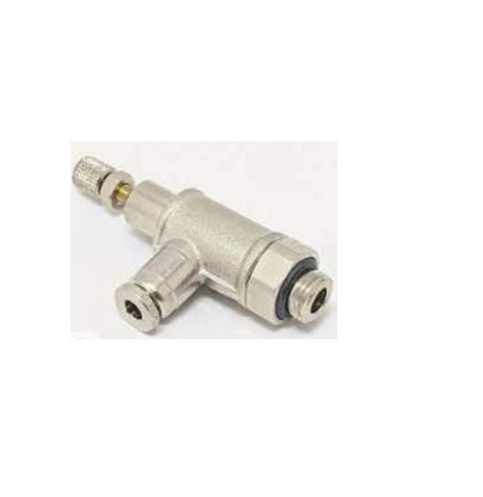 INB136C-308-021 NUMATICS/AVENTICS NP BRASS FLOW CONTROL 3/8" TUBE X 1/4" NPT MALE METER OUT, KNOB ADJ