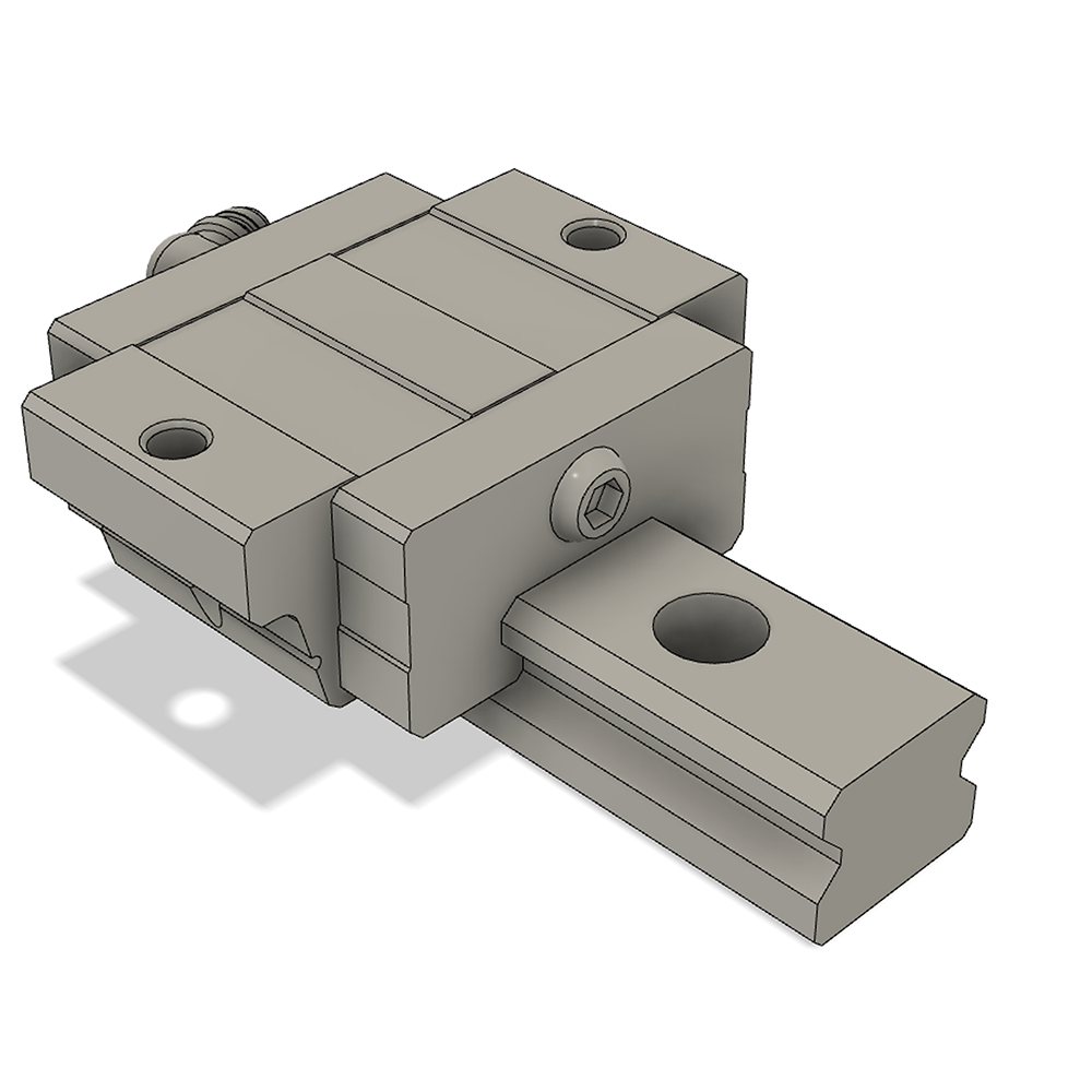 LSD15BK-F1S-N-D-M4 AIRTAC LOW PROFILE RAIL BEARING LSD 15MM SERIES, NORMAL ACCURACY WITH NO PRELOAD (D) STANDARD, TOP MOUNTING FLANGE - SHORT BODY