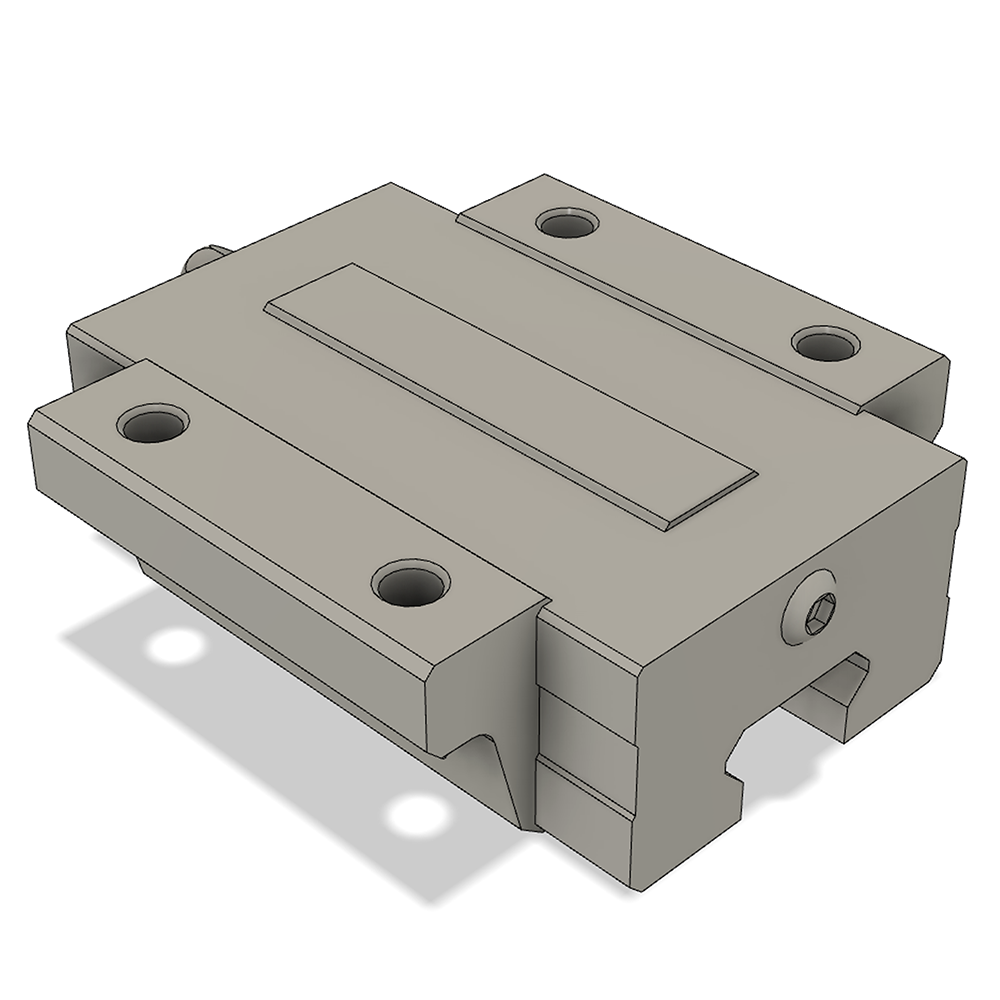 LSD15BK-F1N-N-D-M4 AIRTAC LOW PROFILE RAIL BEARING LSD 15MM SERIES, NORMAL ACCURACY WITH NO PRELOAD (D) STANDARD, TOP MOUNTING FLANGE - NORMAL BODY