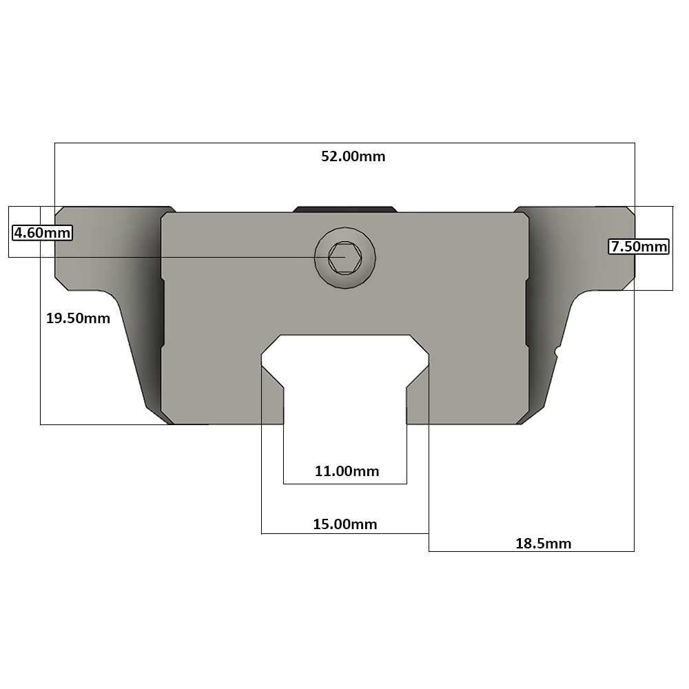 LSD15BK-F1N-N-D-M4 AIRTAC LOW PROFILE RAIL BEARING LSD 15MM SERIES, NORMAL ACCURACY WITH NO PRELOAD (D) STANDARD, TOP MOUNTING FLANGE - NORMAL BODY