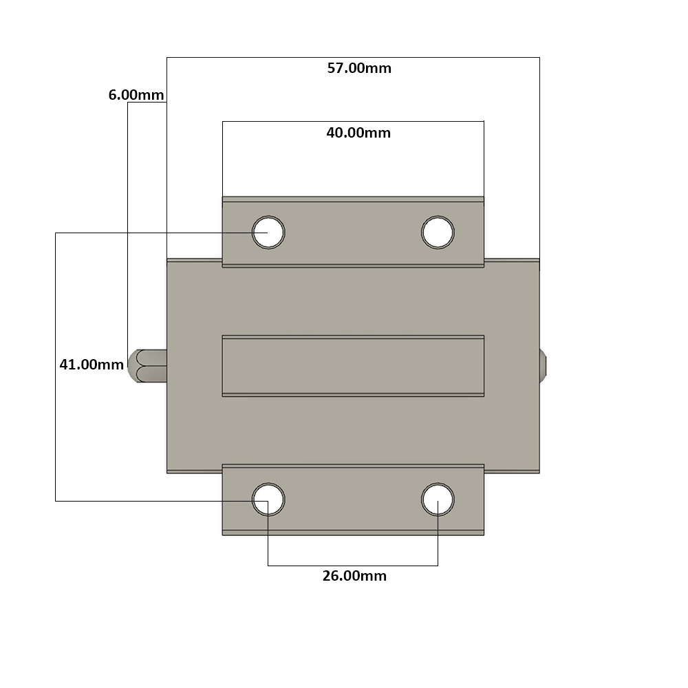 LSD15BK-F1N-N-D-M4 AIRTAC LOW PROFILE RAIL BEARING LSD 15MM SERIES, NORMAL ACCURACY WITH NO PRELOAD (D) STANDARD, TOP MOUNTING FLANGE - NORMAL BODY
