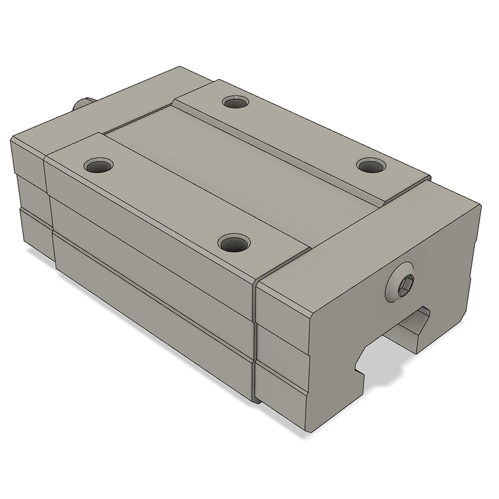 LSD15BK-HN-N-B-M4 AIRTAC LOW PROFILE RAIL BEARING LSD 15MM SERIES, NORMAL ACCURACY WITH LIGHT PRELOAD (B), SQUARE MOUNT - NORMAL BODY