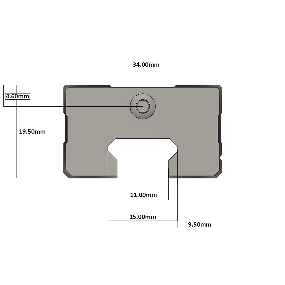 LSD15BK-HN-N-B-M4 AIRTAC LOW PROFILE RAIL BEARING LSD 15MM SERIES, NORMAL ACCURACY WITH LIGHT PRELOAD (B), SQUARE MOUNT - NORMAL BODY