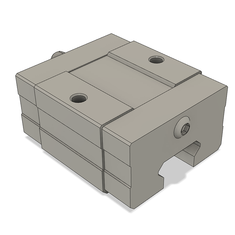 LSD15BK-HS-H-D-M4 AIRTAC LOW PROFILE RAIL BEARING LSD 15MM SERIES, HIGH ACCURACY WITH NO PRELOAD (D) STANDARD, SQUARE MOUNT - SHORT BODY