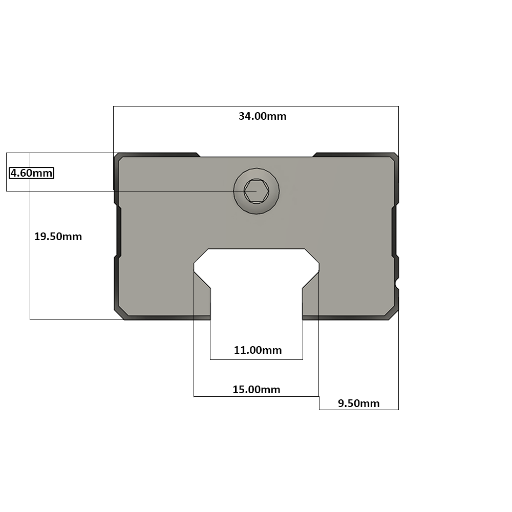 LSD15BK-HS-H-D-M4 AIRTAC LOW PROFILE RAIL BEARING LSD 15MM SERIES, HIGH ACCURACY WITH NO PRELOAD (D) STANDARD, SQUARE MOUNT - SHORT BODY