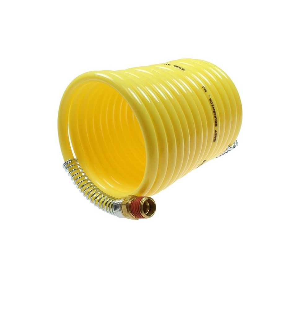 N12-25B COILHOSE COIL NYLON 1/2" ID 19' WL YELLOW W/1/2" NPT MALE SWIVEL