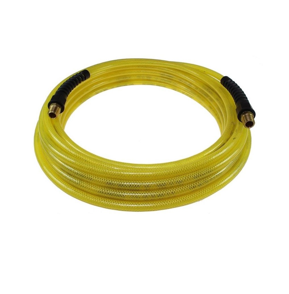 PFE61006TY COILHOSE COIL PU BRAIDED 9/16" X 3/8" 100' CLEAR YELLOW W/3/8" NPT MALE