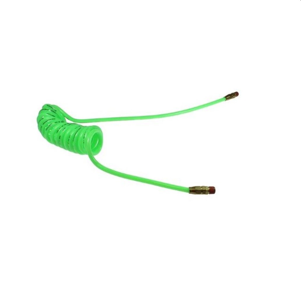PR12-25B-G COILHOSE COIL PU 3/4" X .467 18.75'' WL GREEN W/1/2" FITTINGS