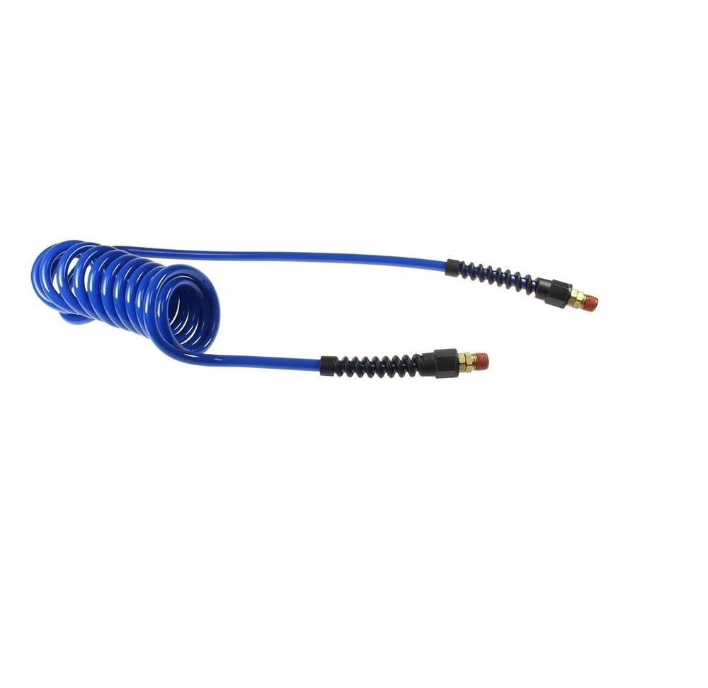 PU14-10B-B COILHOSE COIL PU 3/8" X 1/4" 8' WL BLUE W/1/4" FITTINGS