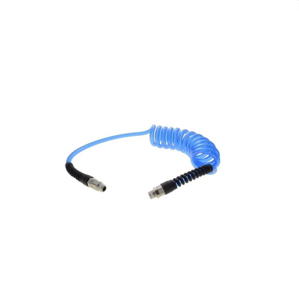 TT-14-10-CB-RS ATP TUBE COIL PU 3/8" X 1/4" CLEAR BLUE 8" WL W/1/4"  FITTINGS