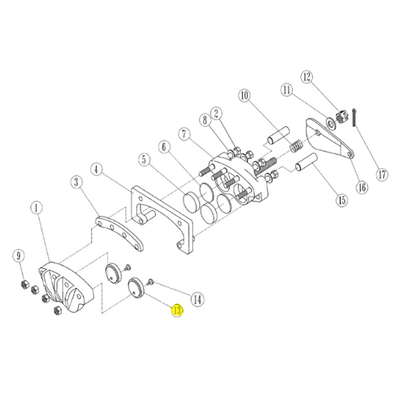 07201024 TOLOMATIC BRAKE PUCKS (PADS), P20 SERIES, 90222 20 220