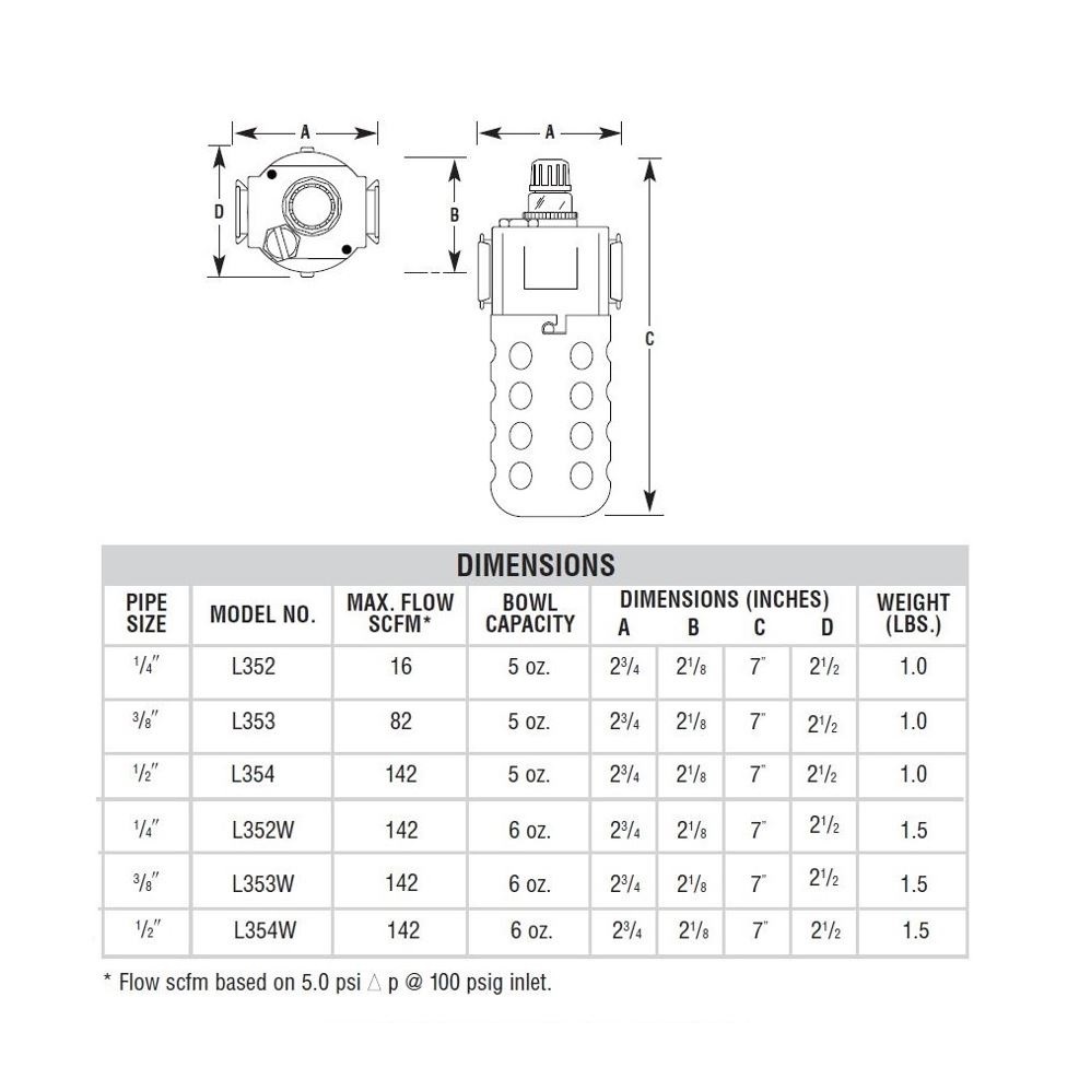 L353 ARROW LUBRICATOR 3/8" NPT